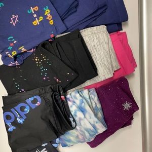 11 pairs. Girls 6, 6x leggings bundle. Cat and Jack, Carter’s, jumping beans.